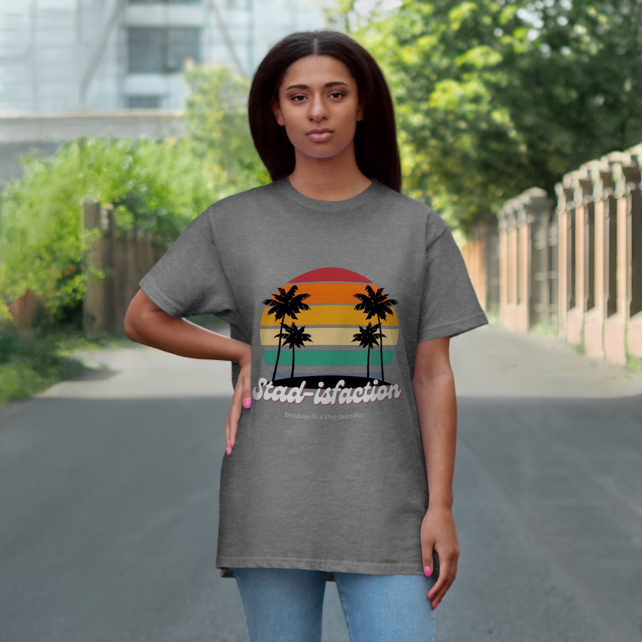 Fathers Day Gift Step Dad Unisex Softstyle T-Shirt Stad-isfaction