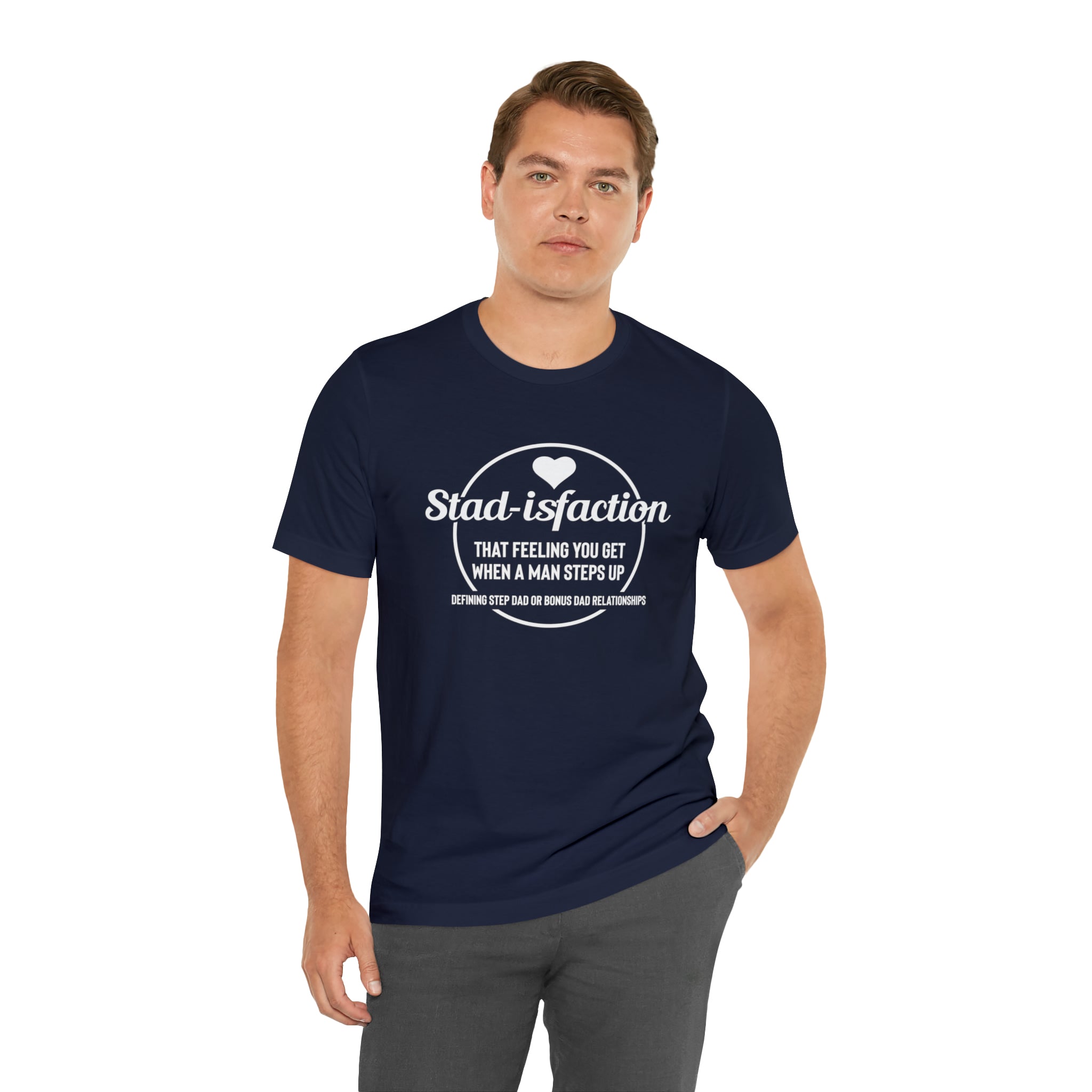 Fathers Day Gift Step Dad Unisex Softstyle T-Shirt Stad-isfaction Step Dad