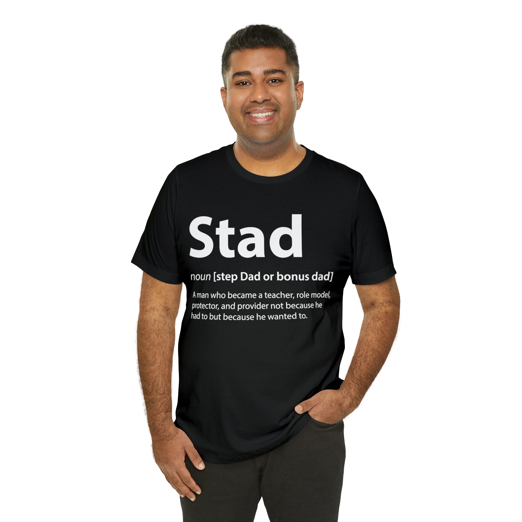 Fathers Day Gift Step Dad Unisex Softstyle T-Shirt Stad Step definition