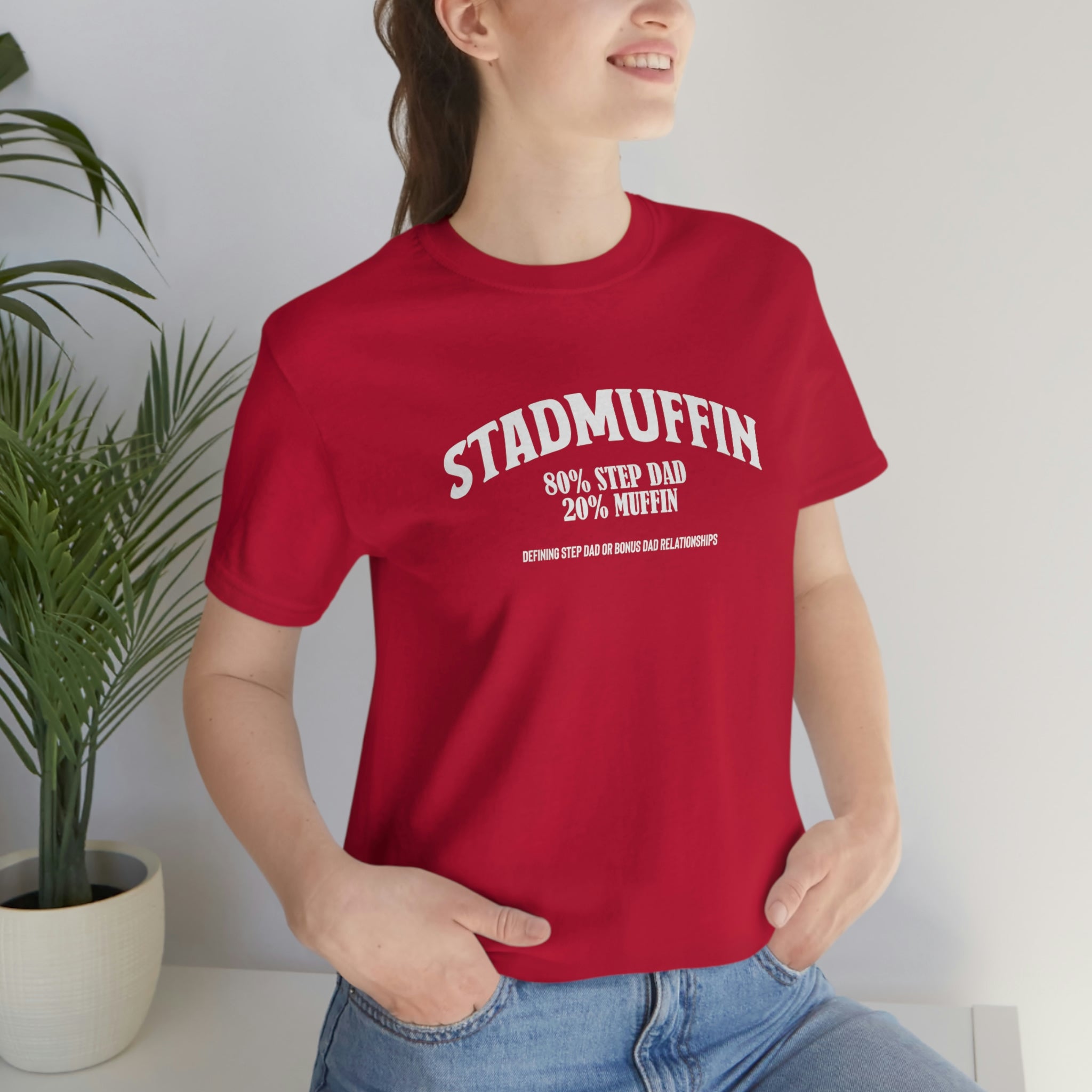 Fathers Day Gift Step Dad Unisex Softstyle T-Shirt Stad Muffin Step Dad