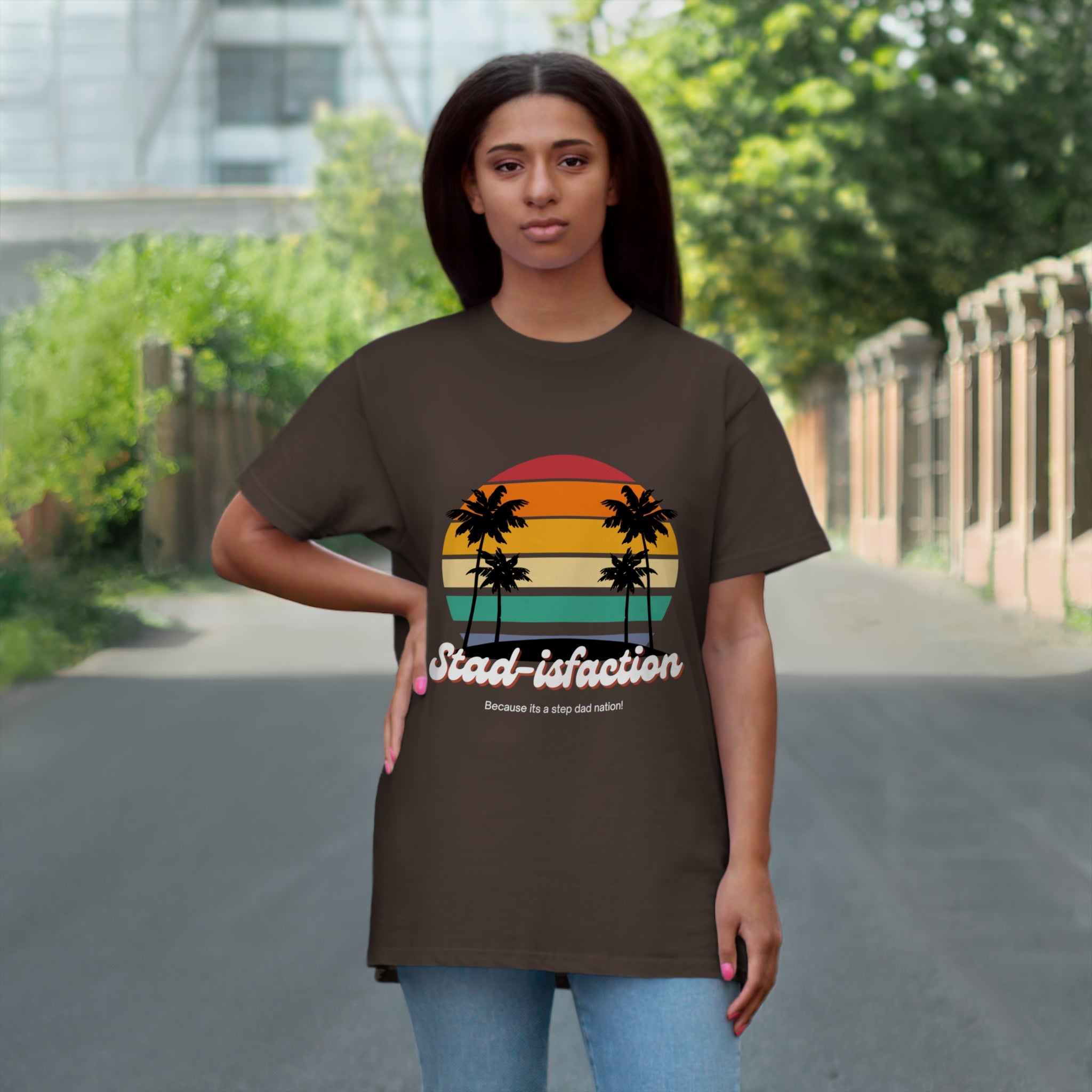 Fathers Day Gift Step Dad Unisex Softstyle T-Shirt Stad-isfaction