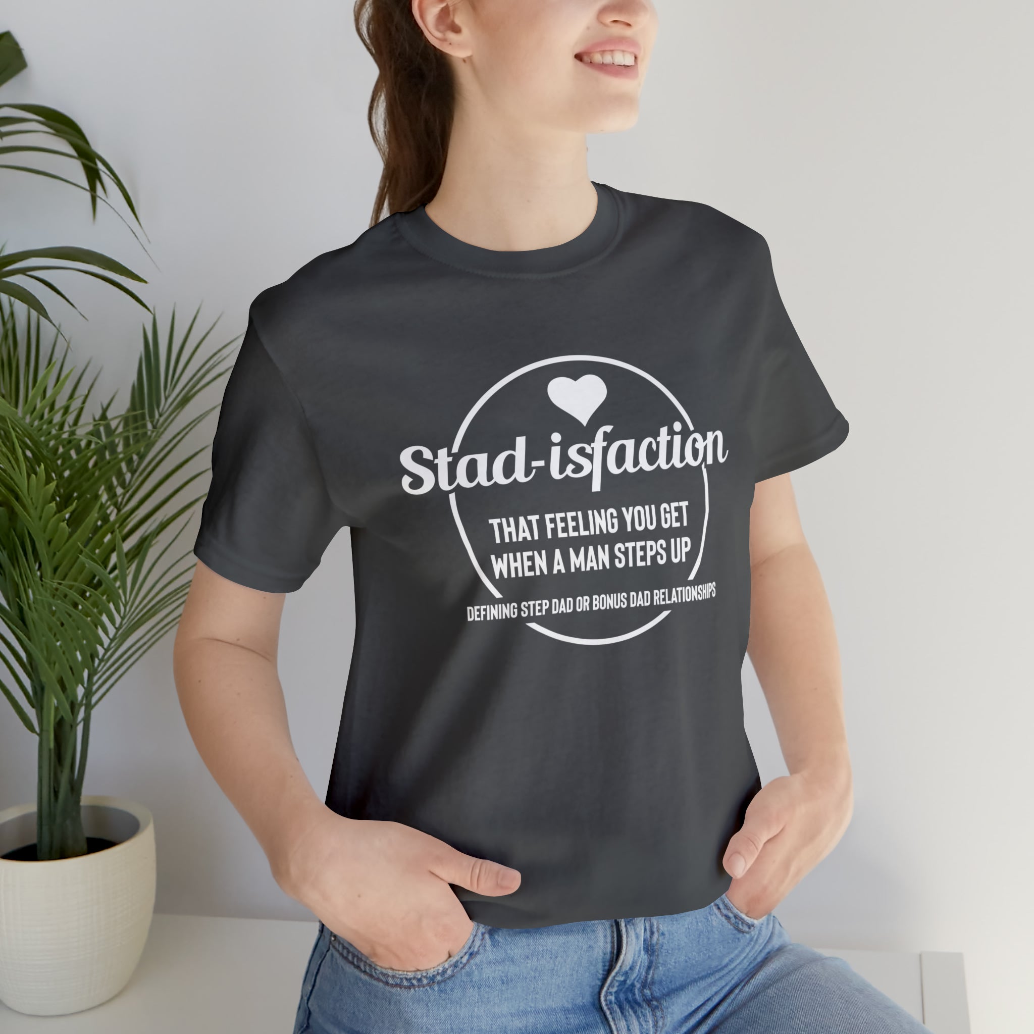 Fathers Day Gift Step Dad Unisex Softstyle T-Shirt Stad-isfaction Step Dad