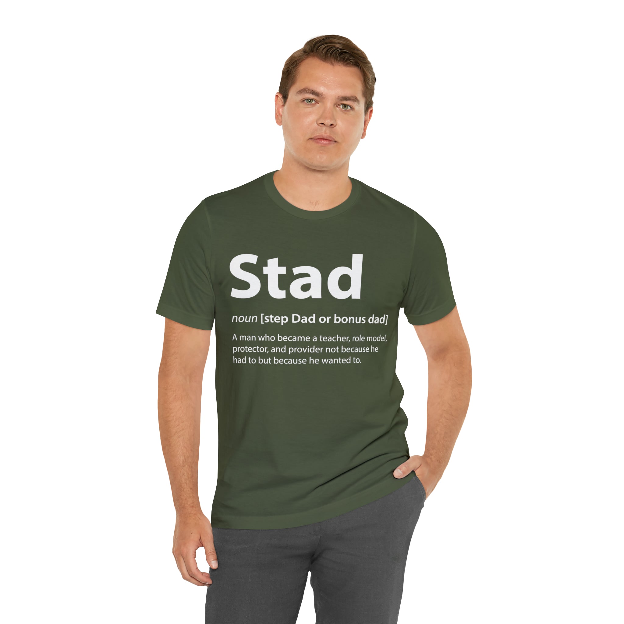 Fathers Day Gift Step Dad Unisex Softstyle T-Shirt Stad Step definition