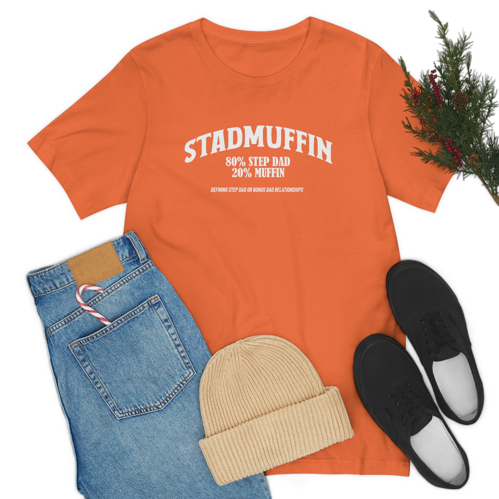 Fathers Day Gift Step Dad Unisex Softstyle T-Shirt Stad Muffin Step Dad