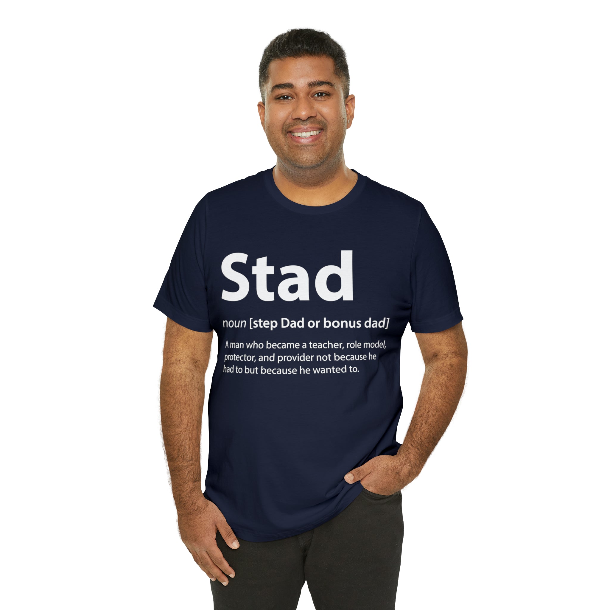 Fathers Day Gift Step Dad Unisex Softstyle T-Shirt Stad Step definition