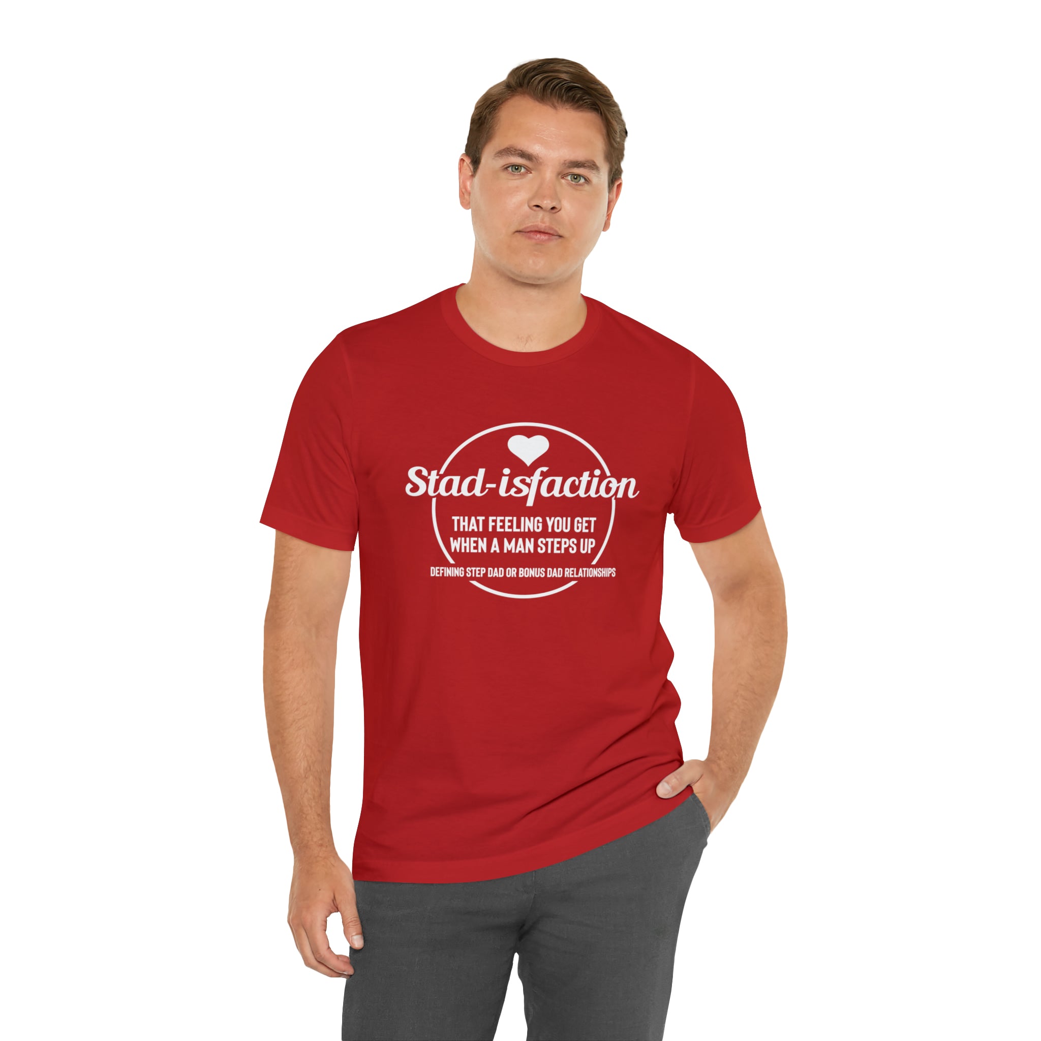 Fathers Day Gift Step Dad Unisex Softstyle T-Shirt Stad-isfaction Step Dad