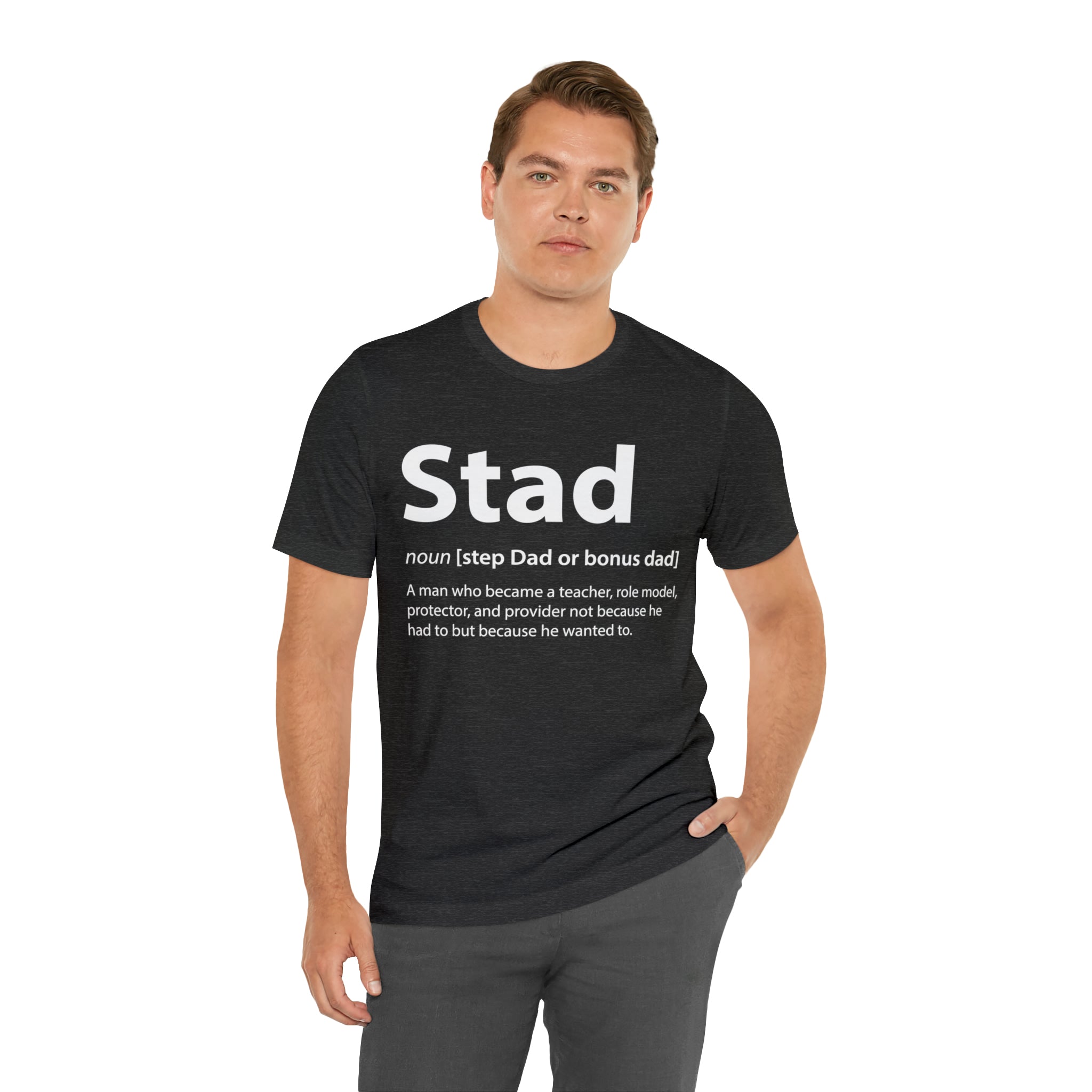 Fathers Day Gift Step Dad Unisex Softstyle T-Shirt Stad Step definition