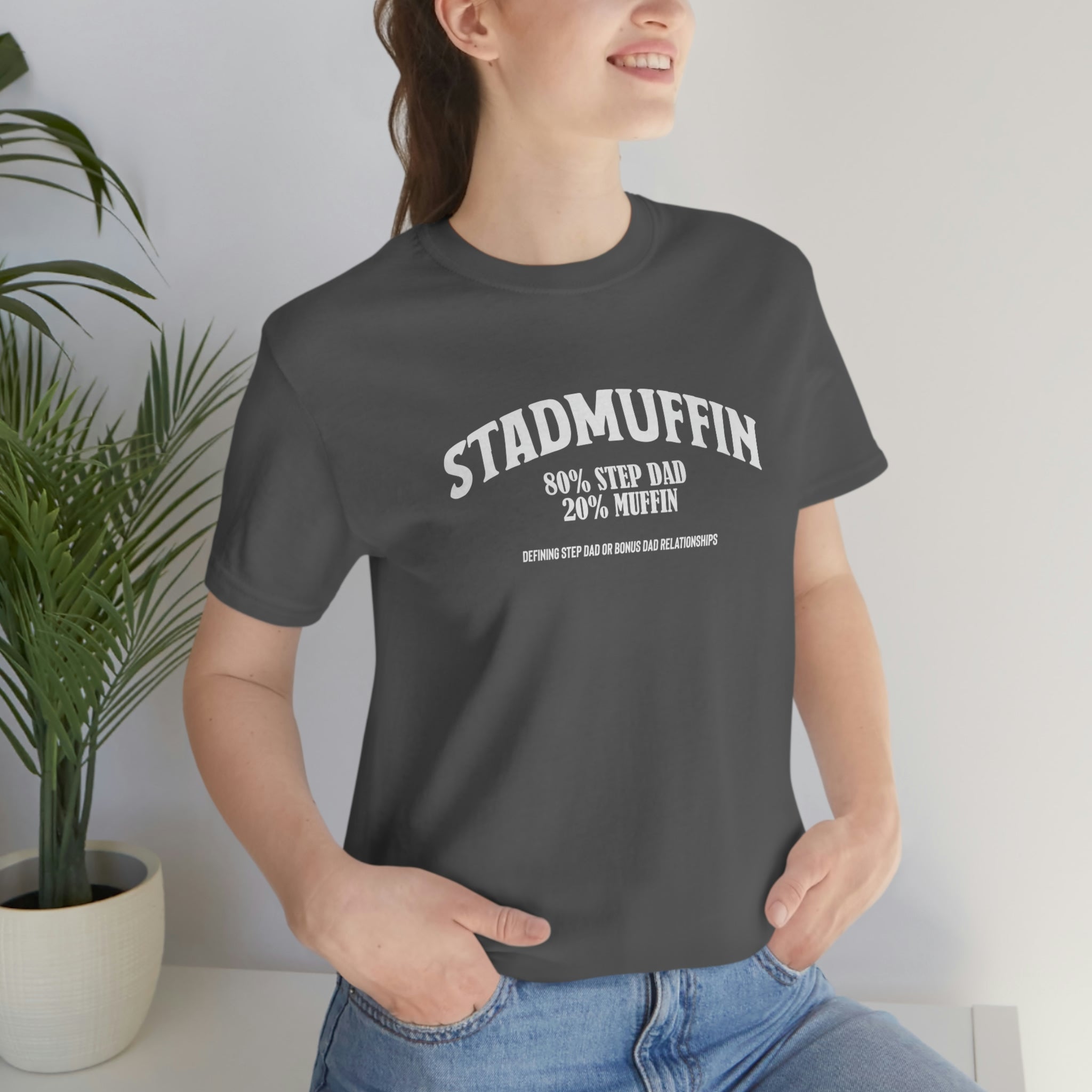 Fathers Day Gift Step Dad Unisex Softstyle T-Shirt Stad Muffin Step Dad