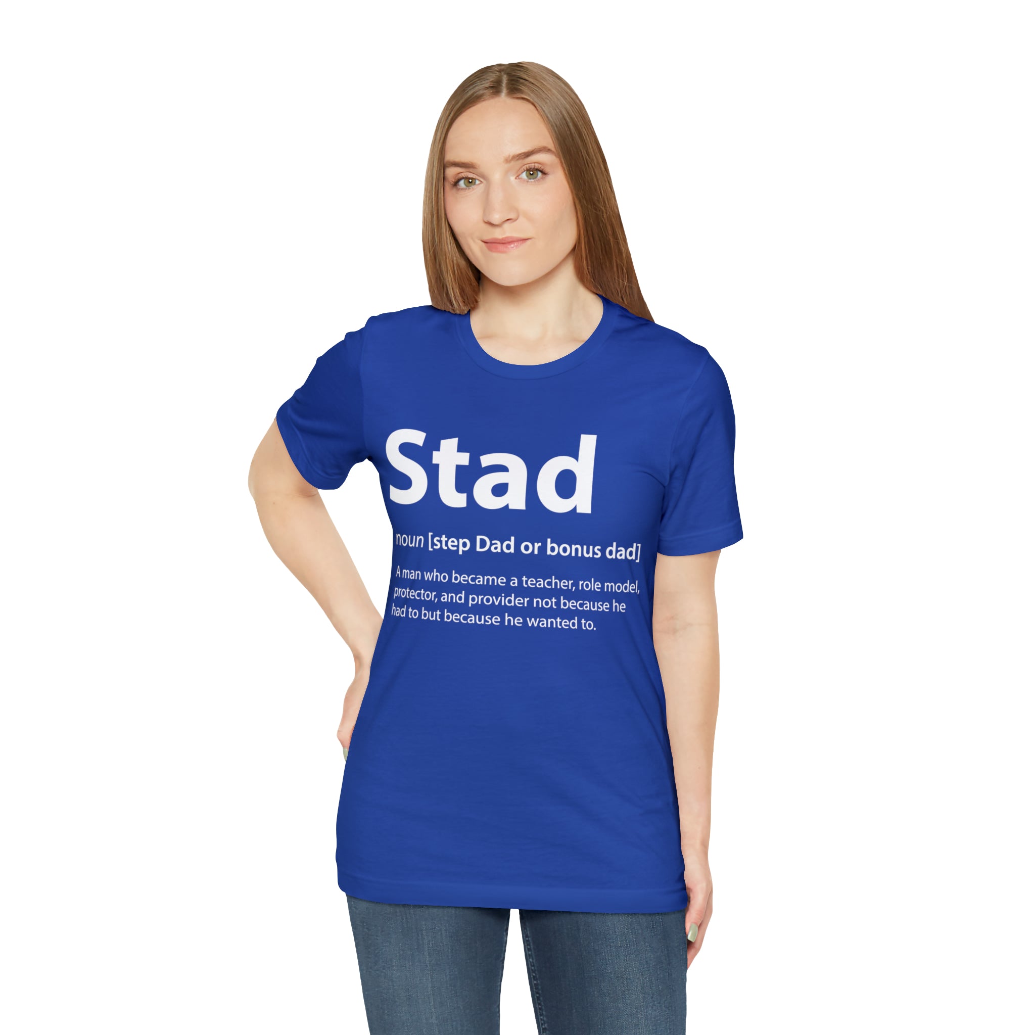 Fathers Day Gift Step Dad Unisex Softstyle T-Shirt Stad Step definition