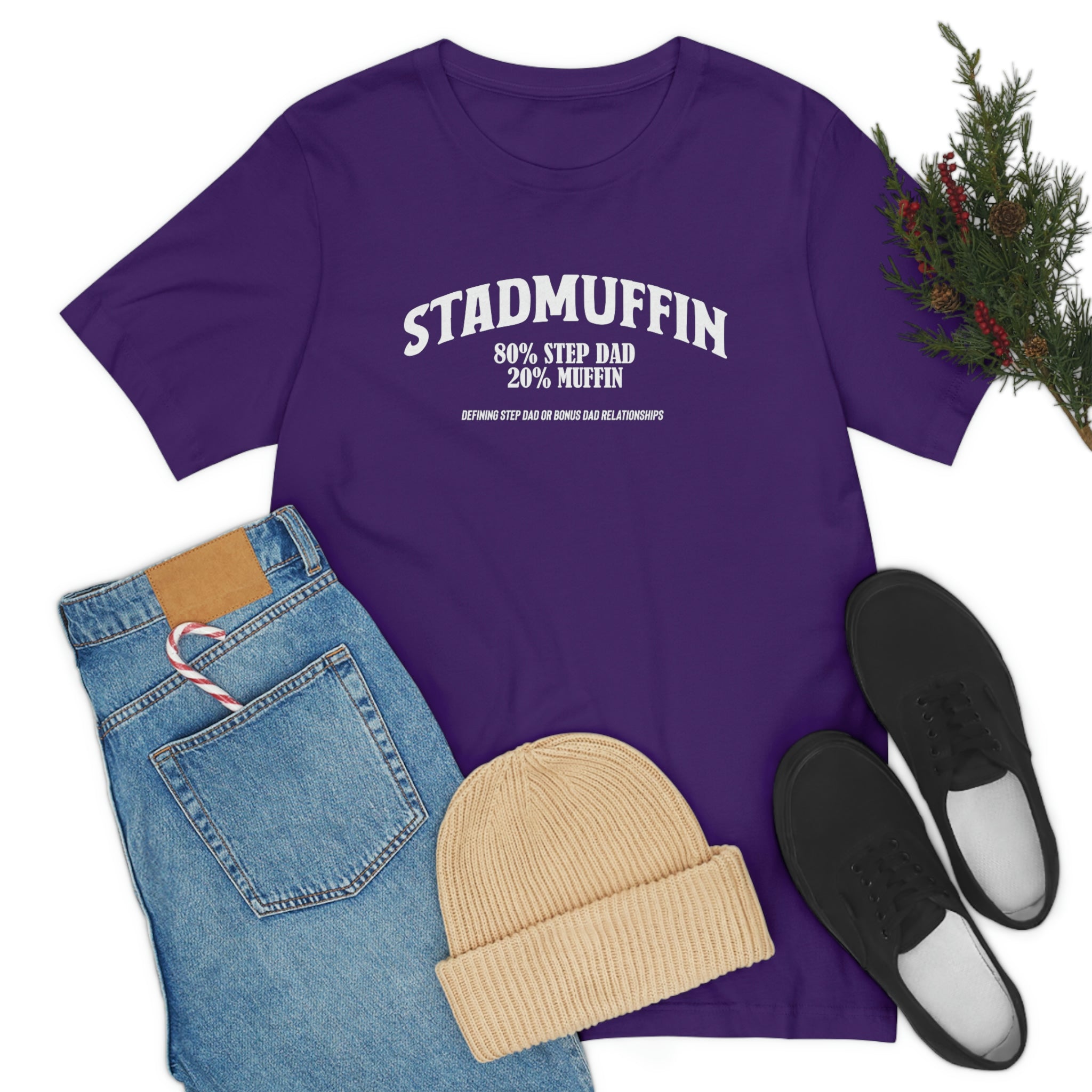 Fathers Day Gift Step Dad Unisex Softstyle T-Shirt Stad Muffin Step Dad