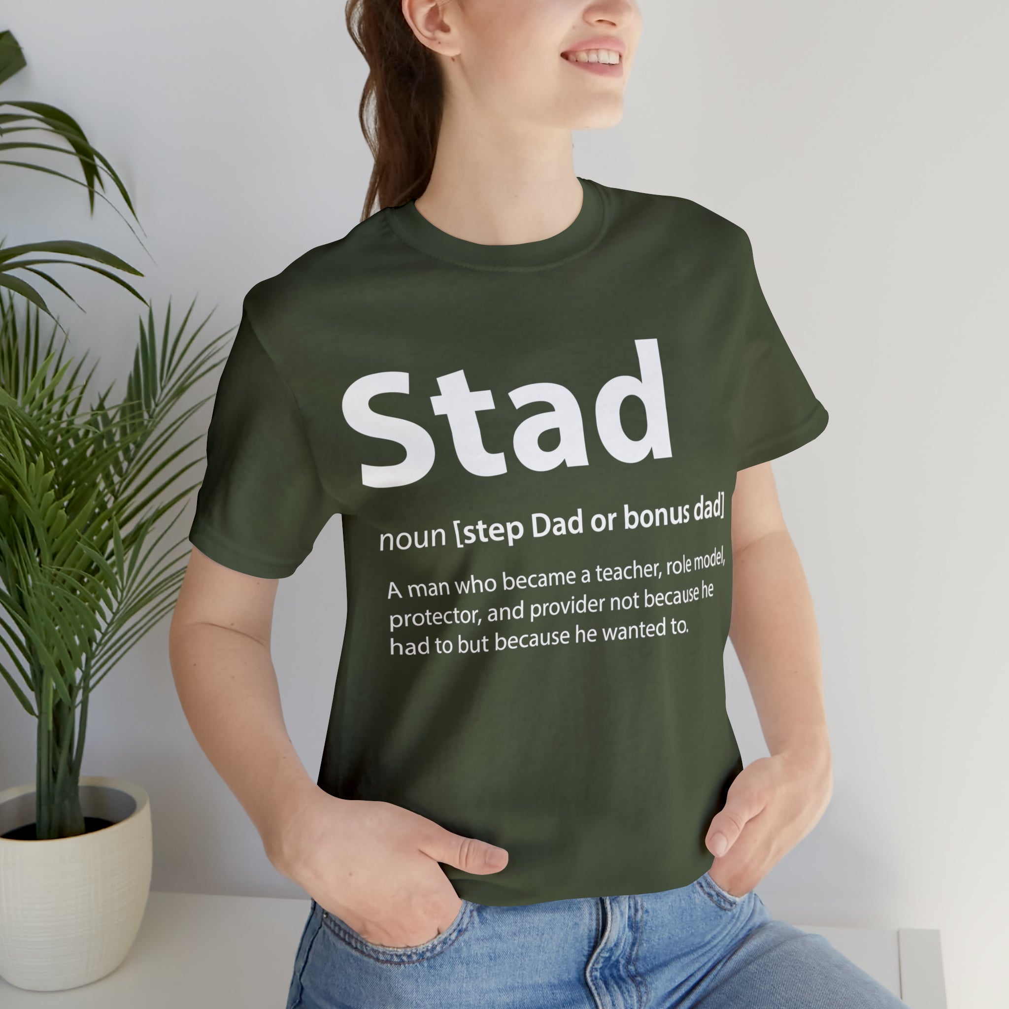 Fathers Day Gift Step Dad Unisex Softstyle T-Shirt Stad Step definition