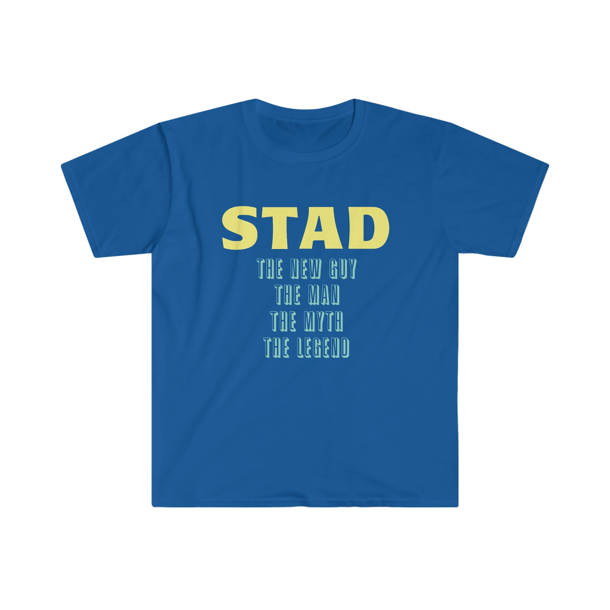 Fathers Day Gift Step Dad Unisex Softstyle T-Shirt Stad the new guy step dad