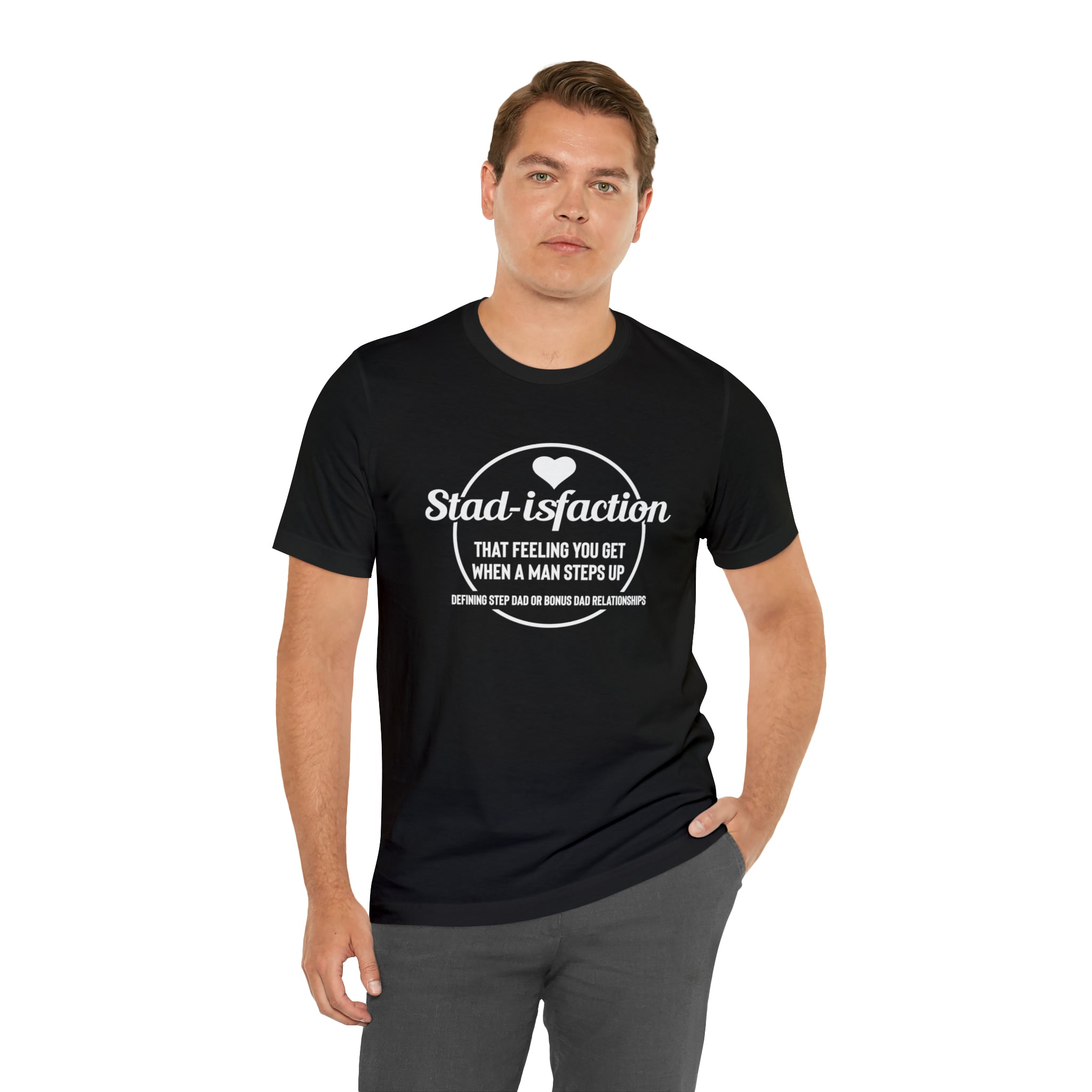 Fathers Day Gift Step Dad Unisex Softstyle T-Shirt Stad-isfaction Step Dad