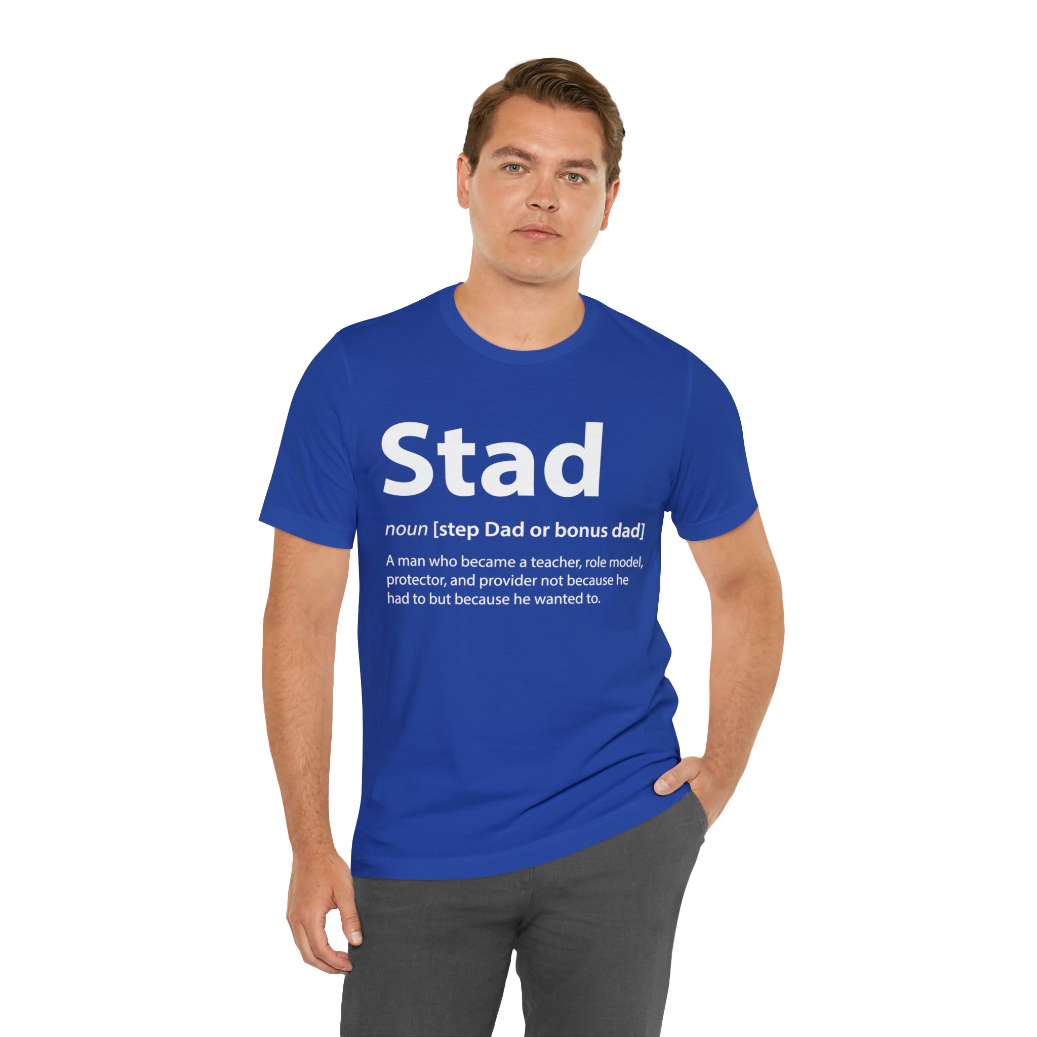 Fathers Day Gift Step Dad Unisex Softstyle T-Shirt Stad Step definition