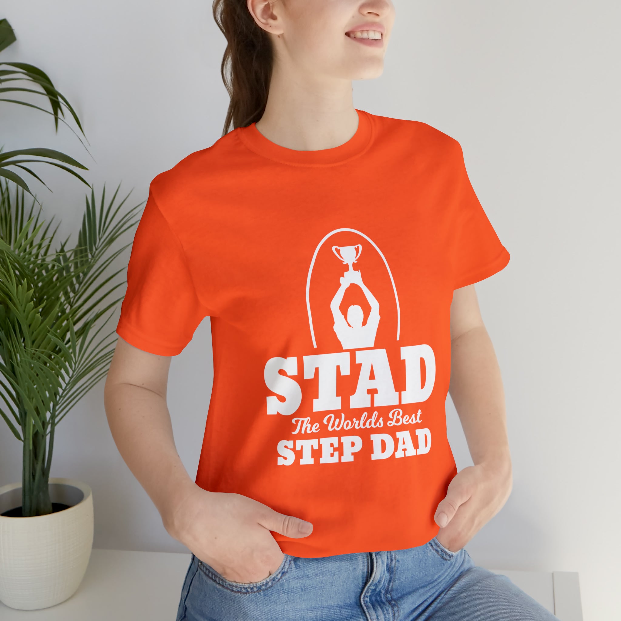 Fathers Day Gift Step Dad Unisex Softstyle T-Shirt Stad Worlds Best Step Dad