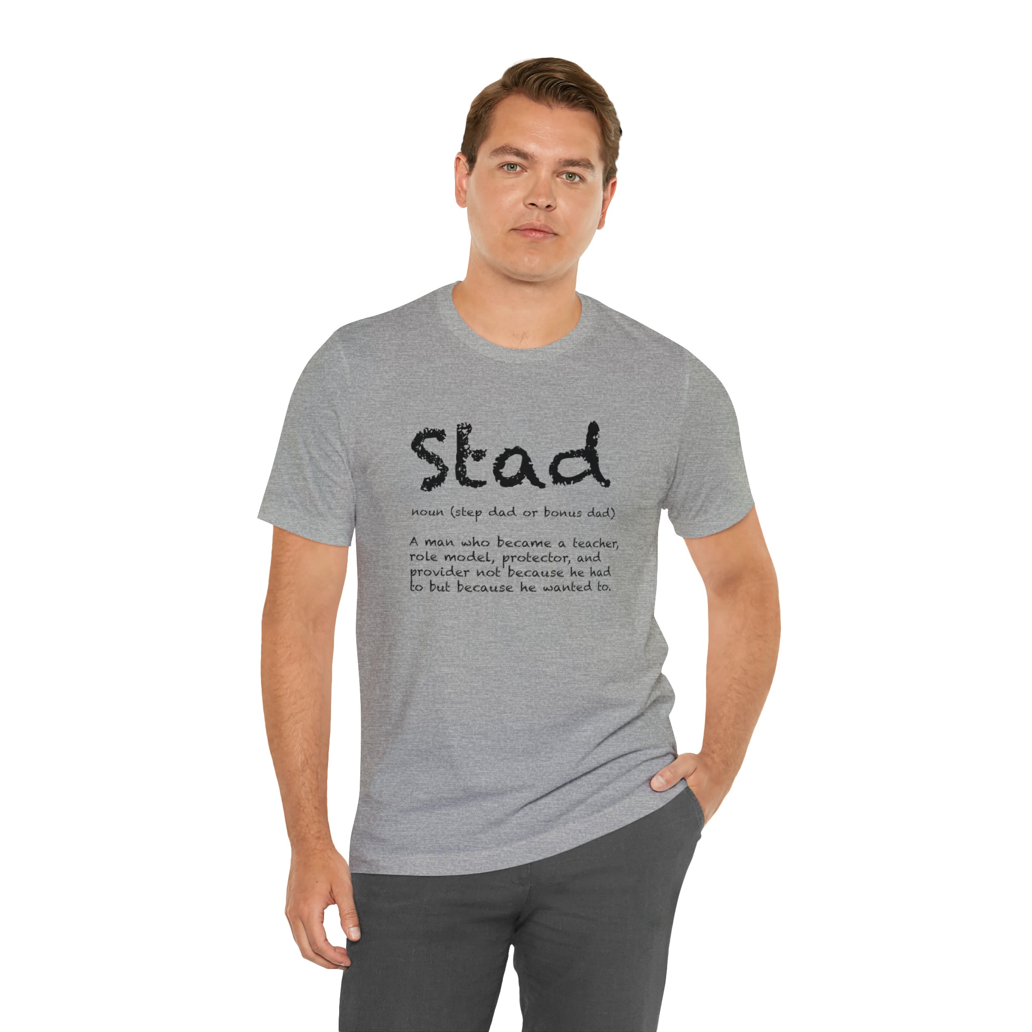 Fathers Day Gift Step Dad Unisex Softstyle T-Shirt Stad Step definition