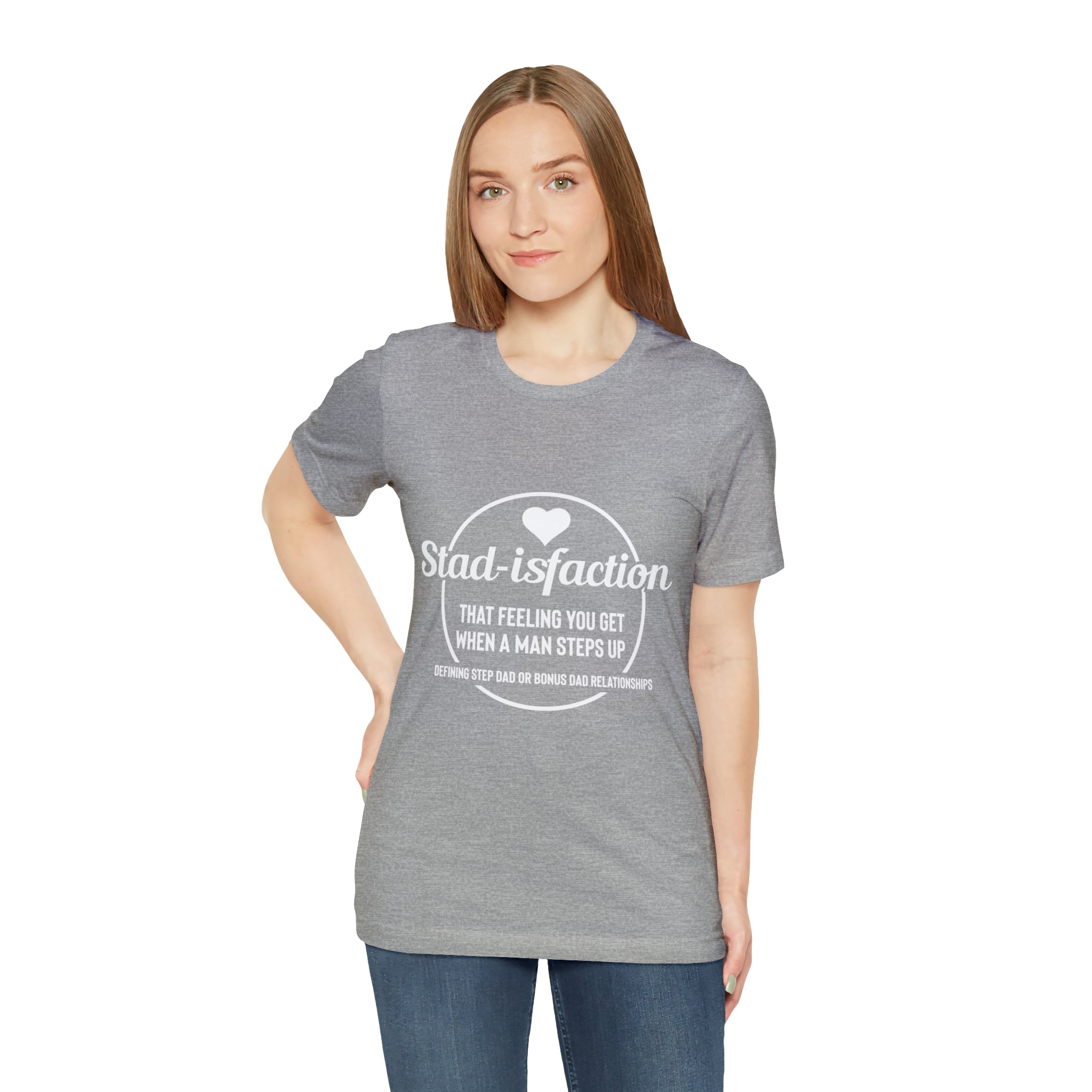 Fathers Day Gift Step Dad Unisex Softstyle T-Shirt Stad -isfaction step Dad