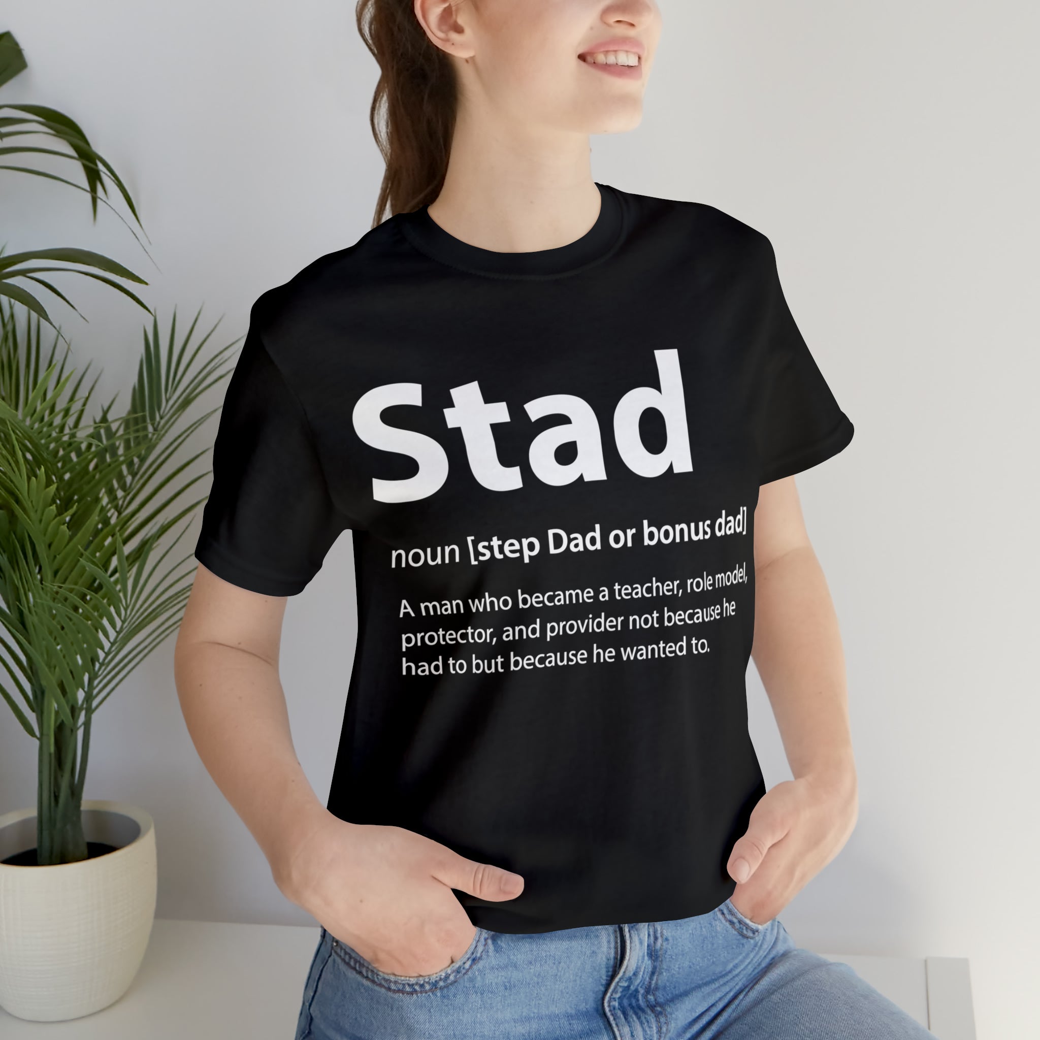 Fathers Day Gift Step Dad Unisex Softstyle T-Shirt Stad Step definition