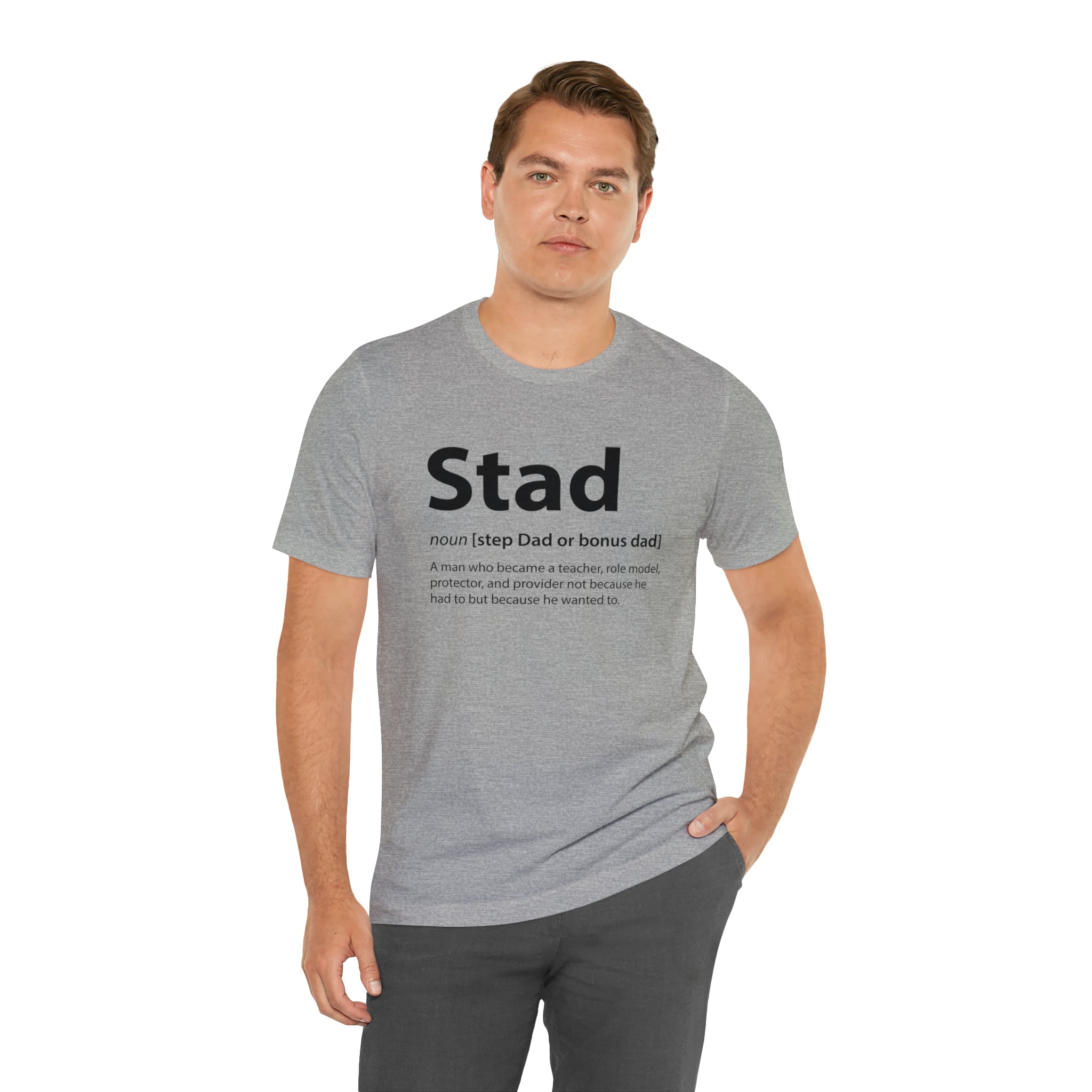 Fathers Day Gift Step Dad Unisex Softstyle T-Shirt Stad Step definition
