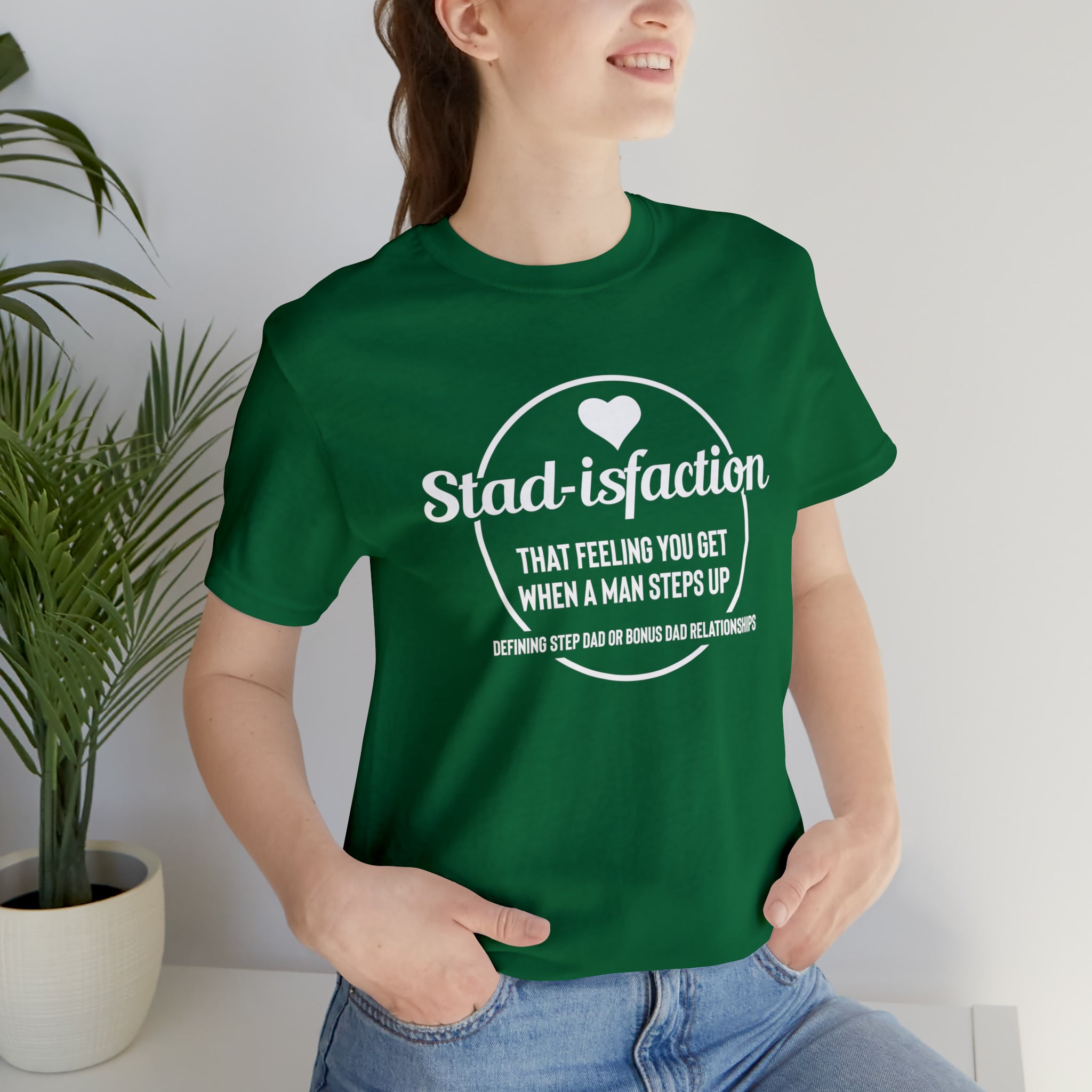 Fathers Day Gift Step Dad Unisex Softstyle T-Shirt Stad-isfaction Step Dad