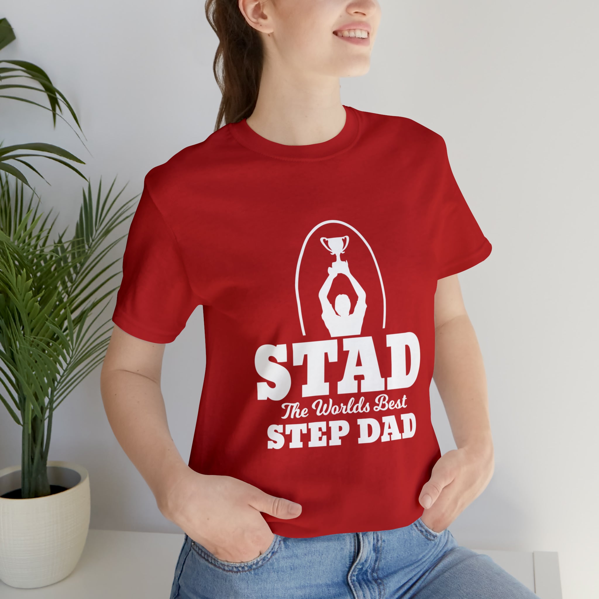 Fathers Day Gift Step Dad Unisex Softstyle T-Shirt Stad Worlds Best Step Dad