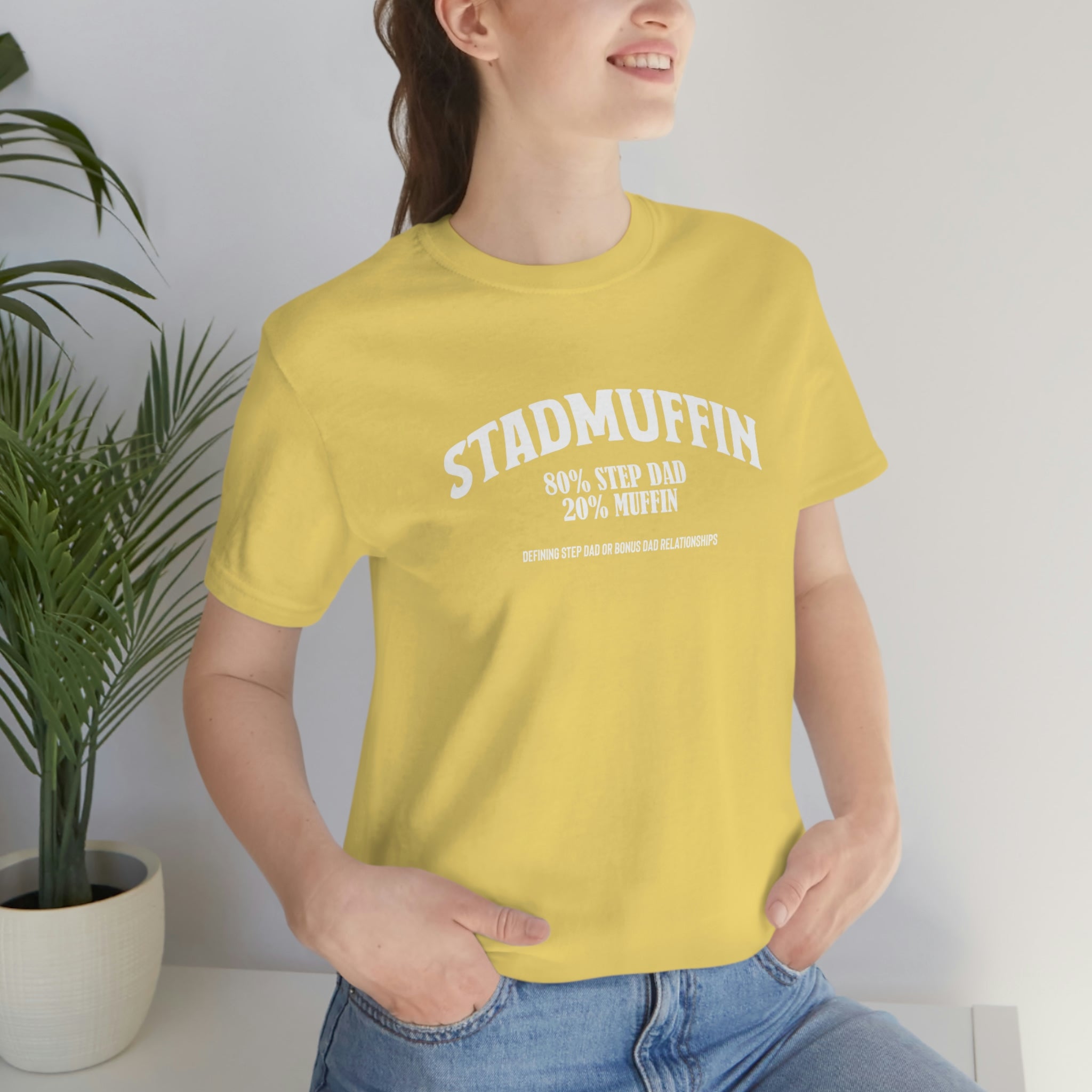 Fathers Day Gift Step Dad Unisex Softstyle T-Shirt Stad Muffin Step Dad