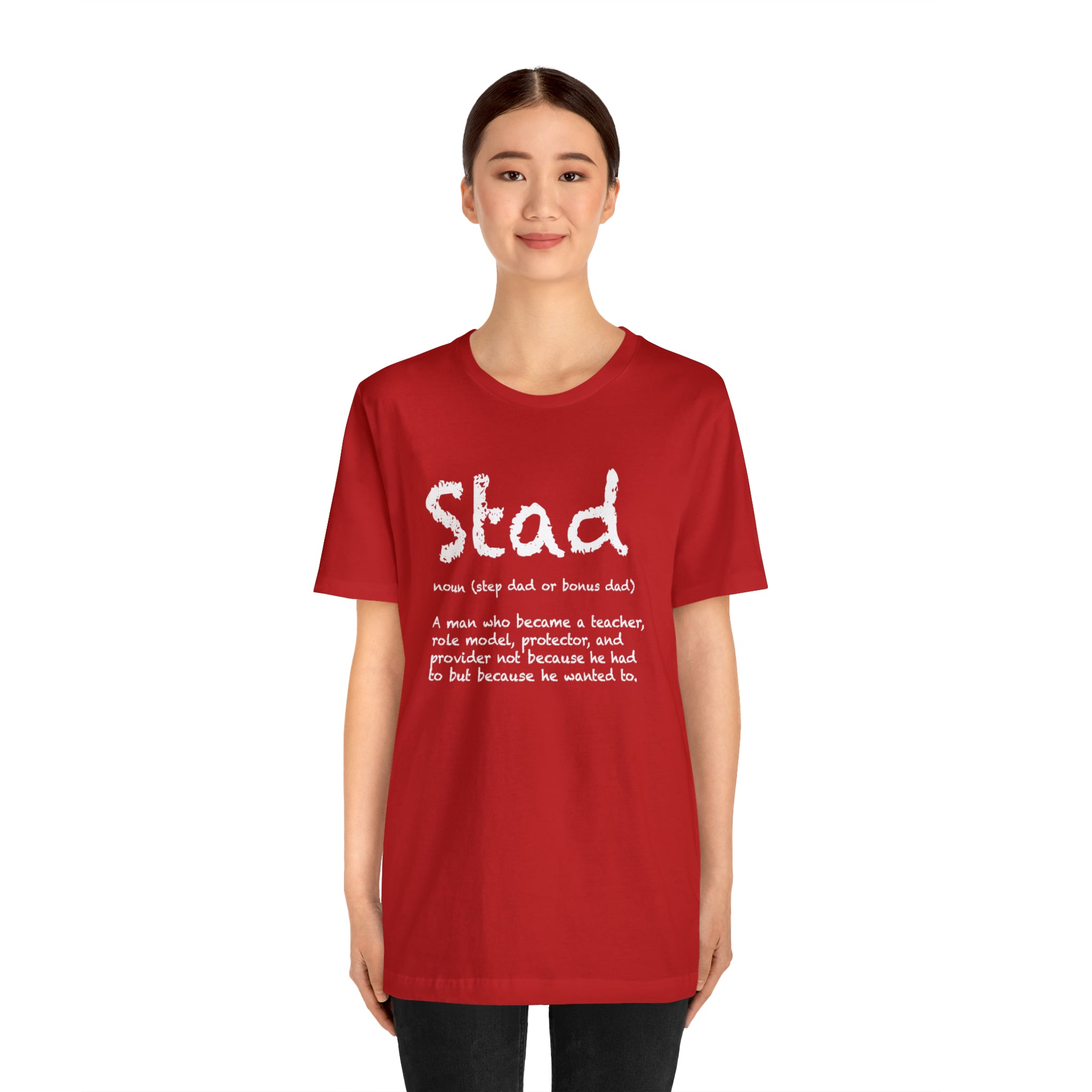 Fathers Day Gift Step Dad Unisex Softstyle T-Shirt Stad Step definition