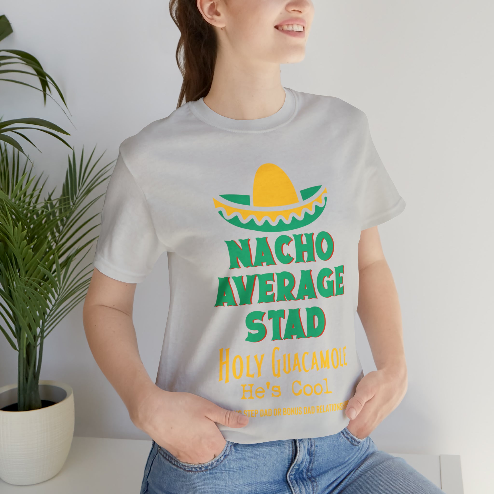 Fathers Day Gift Step Dad Unisex Softstyle T-Shirt Nacho Average Step Dad