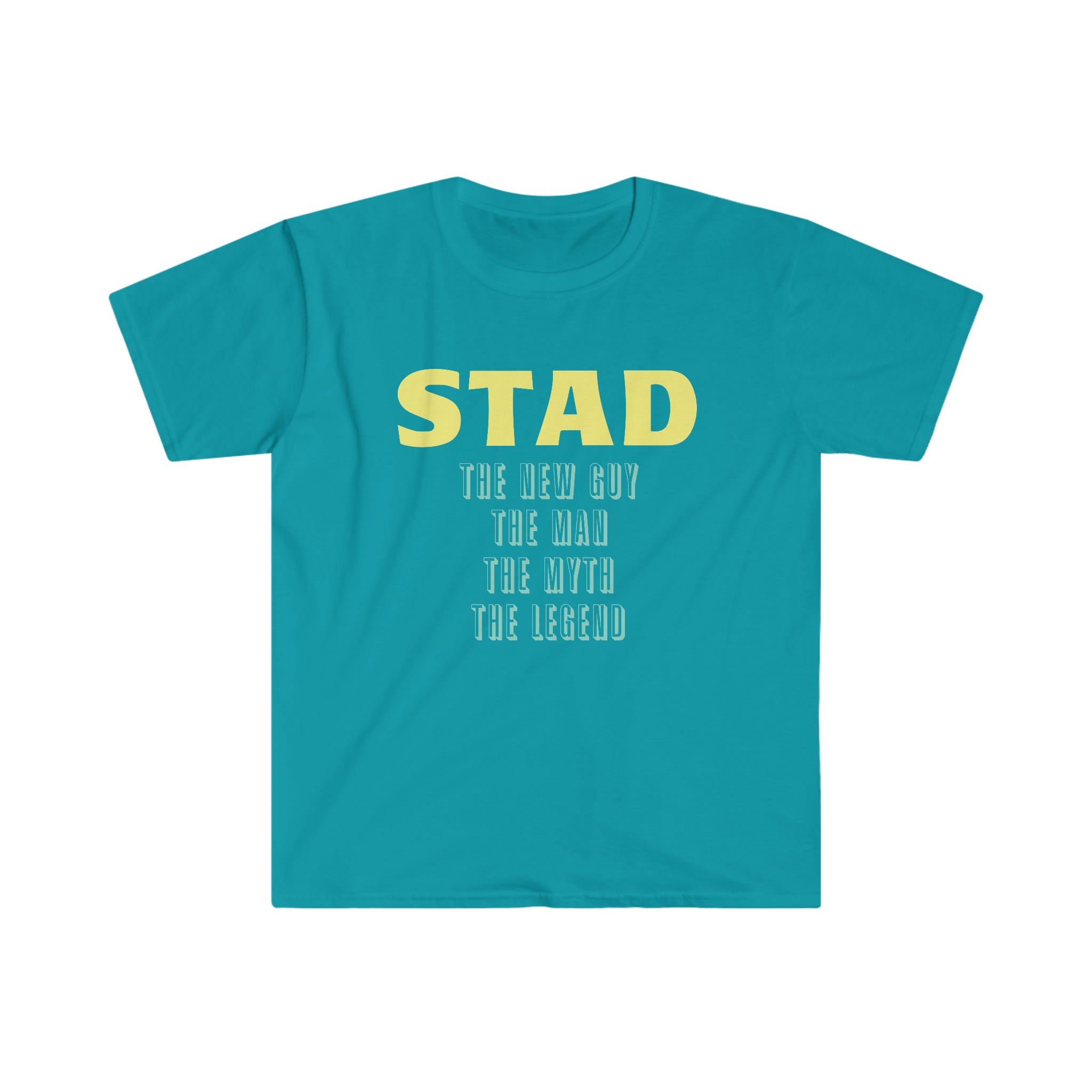 Fathers Day Gift Step Dad Unisex Softstyle T-Shirt Stad the new guy step dad